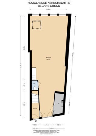 Floorplan - Hooglandse Kerkgracht 40A, 2312 HV Leiden